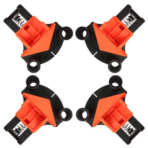 Tømrers rett vinkelklemme sett