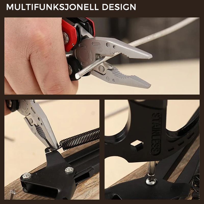 Multifunksjonell tang med minihammer og mye mer