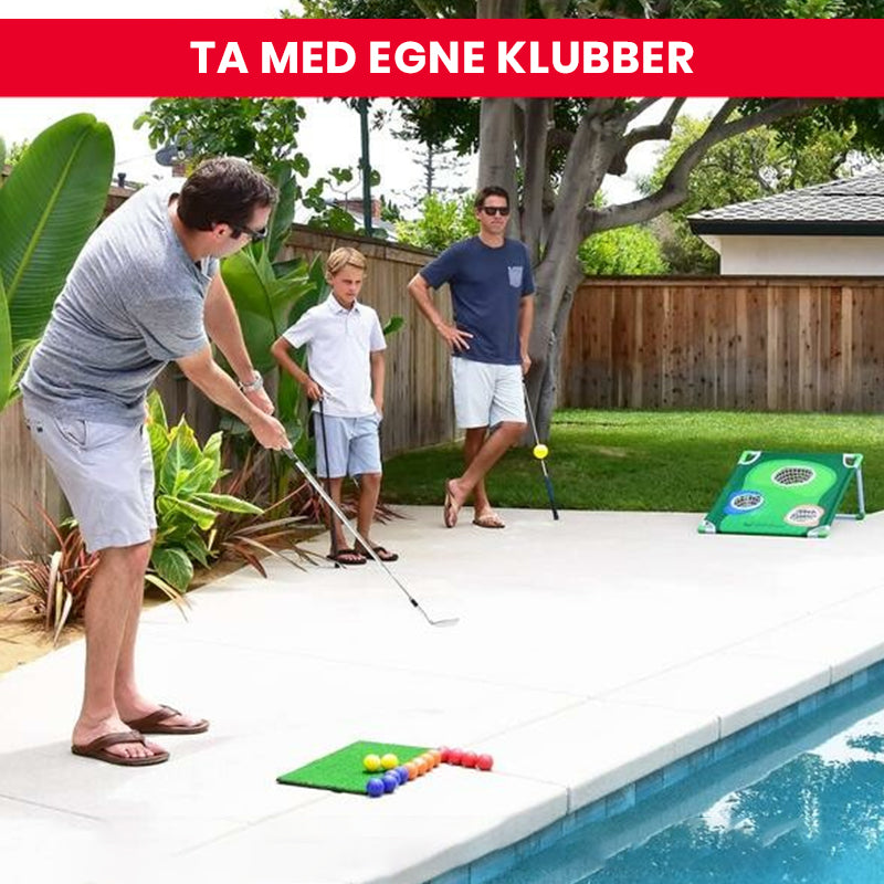 Bærbart utendørs golfspillsett