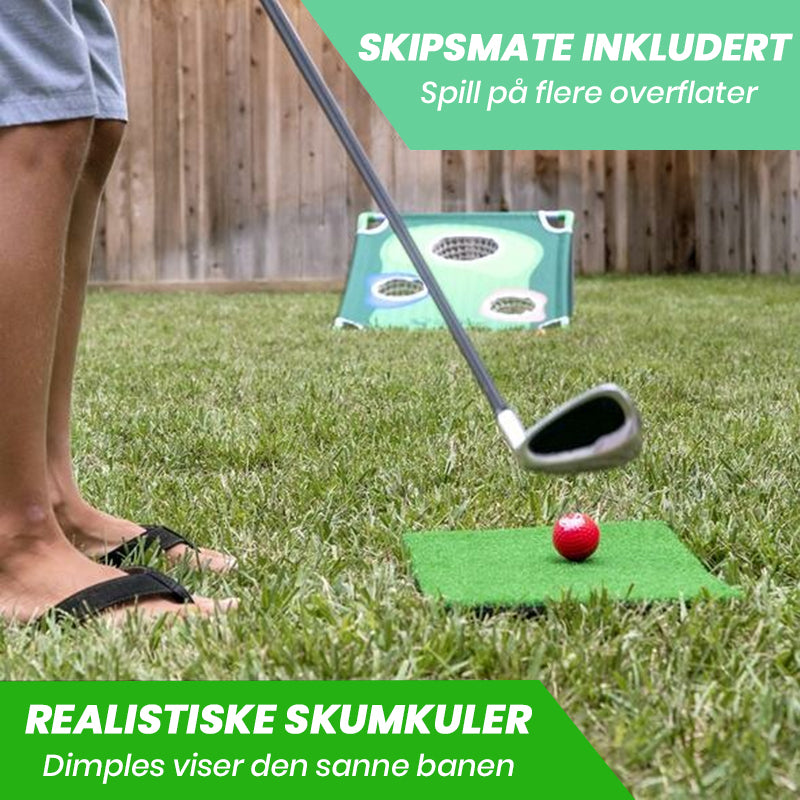 Bærbart utendørs golfspillsett