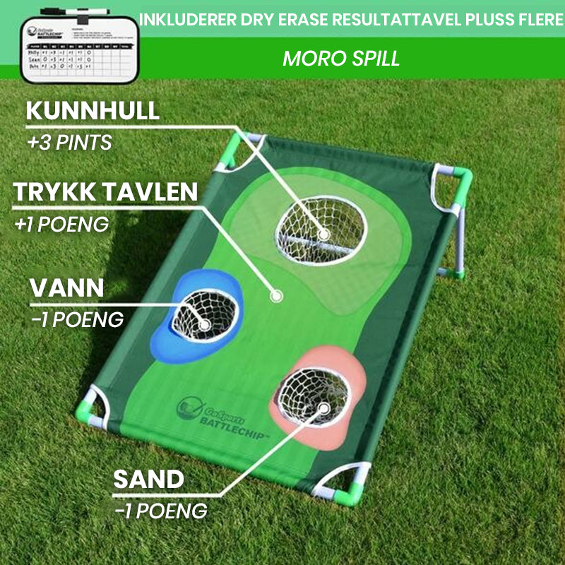 Bærbart utendørs golfspillsett