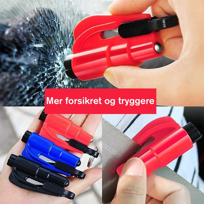 3 i 1 Livrednings nøkkelring til bil