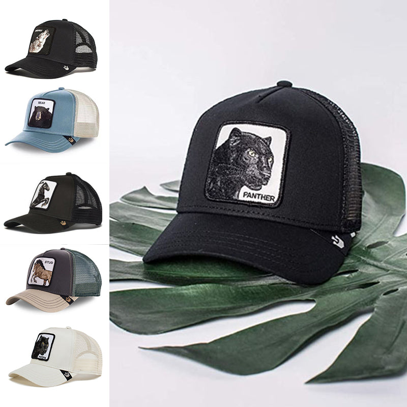 Dyremønster Baseball Caps med Netting